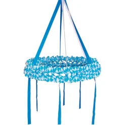 Deko-Kranz Bayern Rautenmuster, 75 cm TOP-QUALITÄT, Bayrische Dekoration, Bayrisches Fest, Blau-Weiß