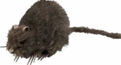 Deko Ratte, 15x8 cm, Felloptik
