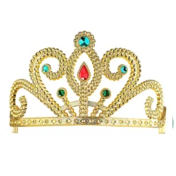 Diadem, gold, mit Schmucksteinen