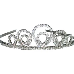 Diadem silber aus Metall
