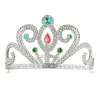 Diadem, silber, mit Schmucksteinen