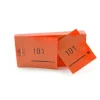 Doppelnummern-Block 500 Abrisse, orange #1-500