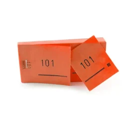 Doppelnummern-Block 500 Abrisse, orange #1-500