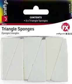 Dreieck-Schwämme, Weiß, 6er-Pack