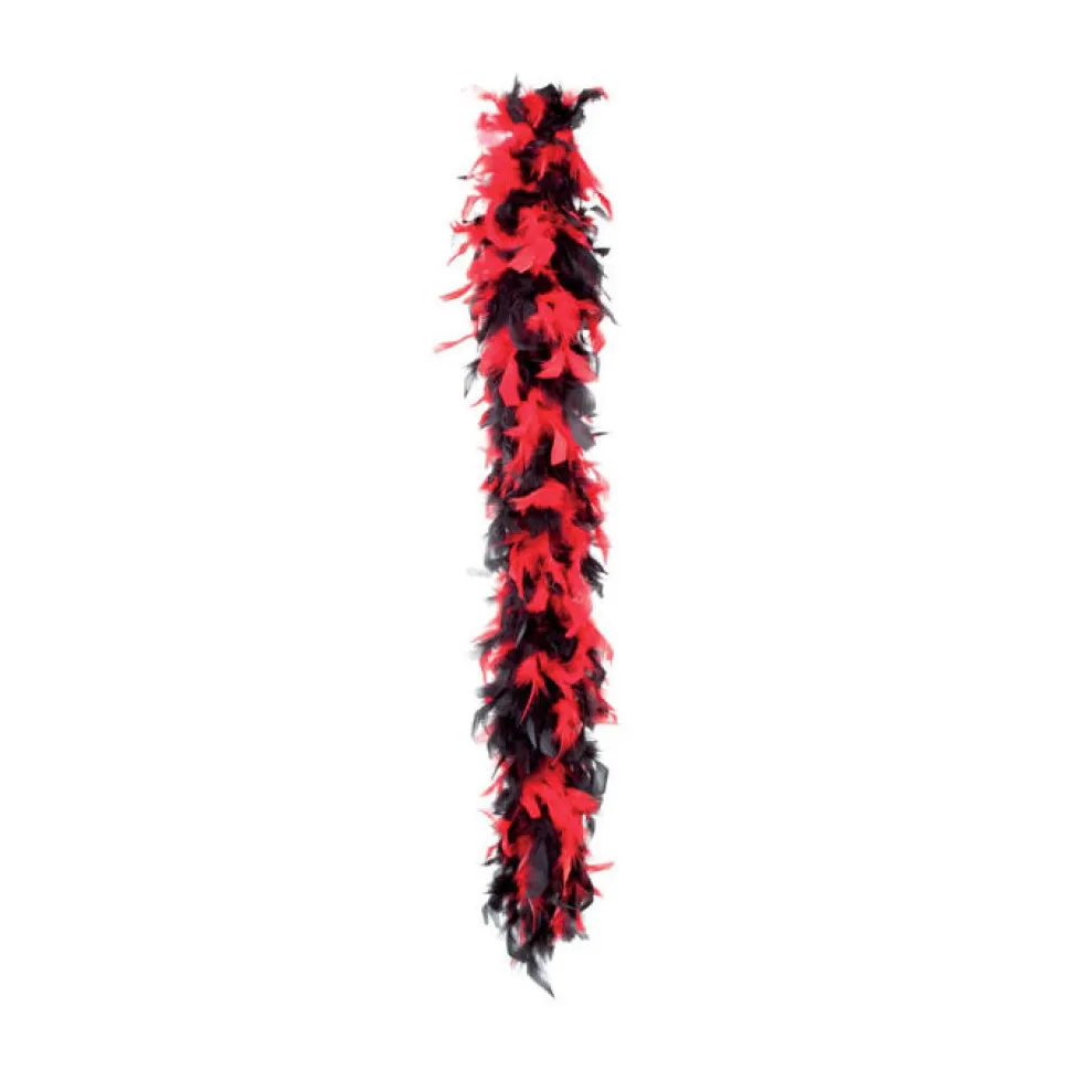 Federboa schwarz/rot, 1,80 m, 50 g