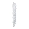 Federboa weiß mit Lametta in silber, 180 cm, 50 g