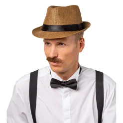 Fedora Hut in Strohoptik