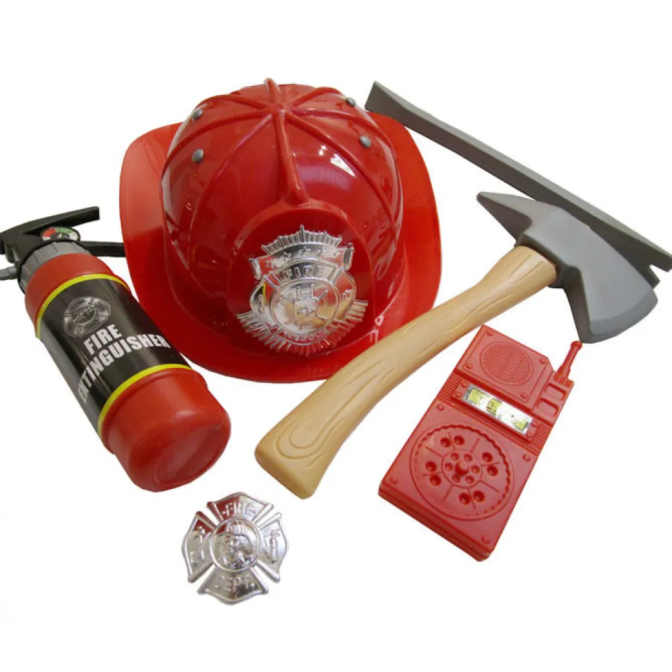 Feuerwehr-Set für Kinder, 6-teilig