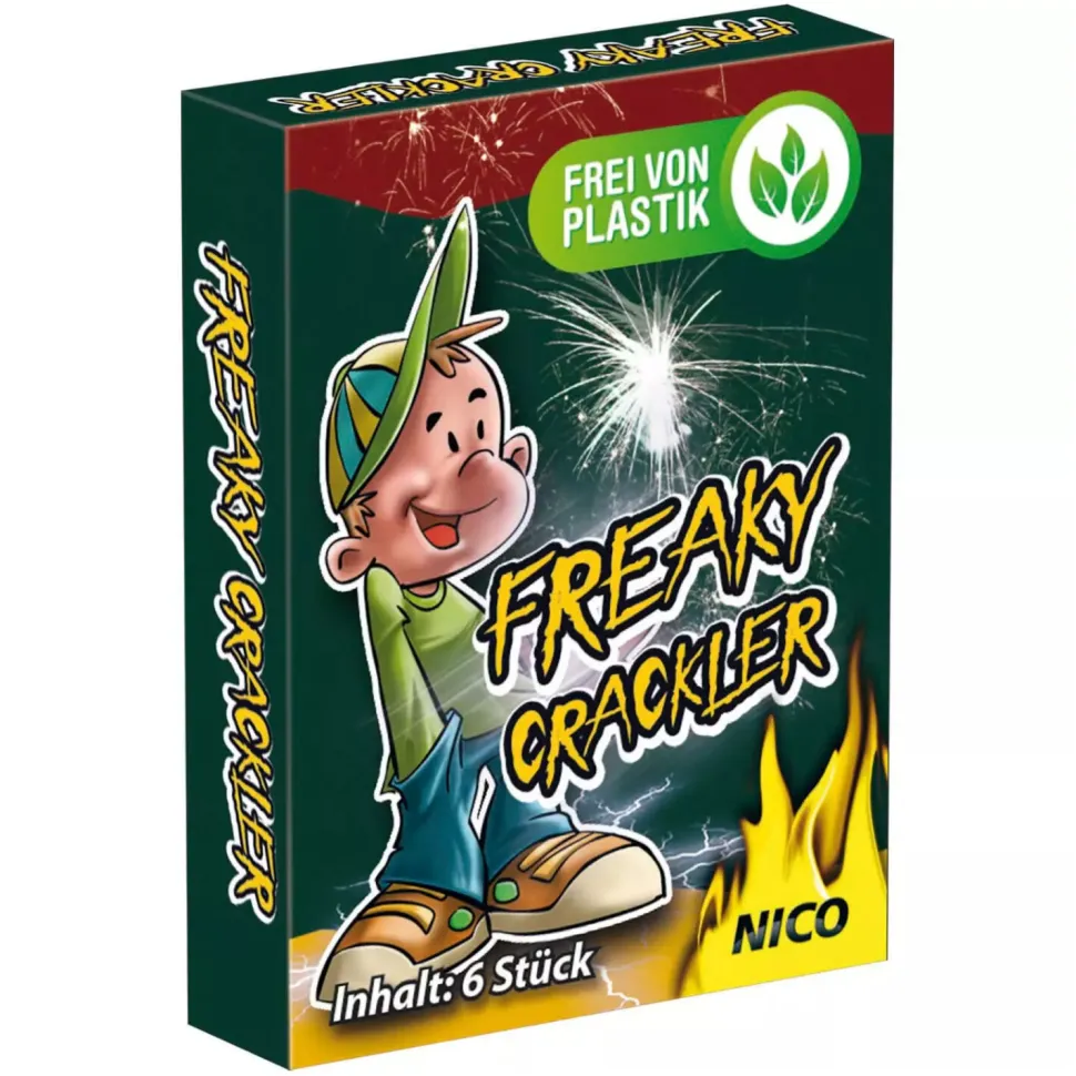 Feuerwerk / Kinder- & Jugendfeuerwerk, Freaky Crackler, Packung mit 6 Stück