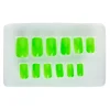 Fingernägel, neongrün, 12teilig, selbstklebend