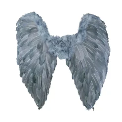 Flügel Engel grau, 65x65 cm