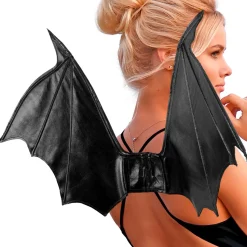 Flügel Fledermaus oder Teufel, schwarz