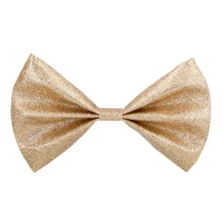 Fliege mit Glitter, Champagner-Gold