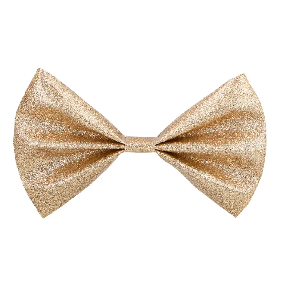 Fliege mit Glitter, Champagner-Gold