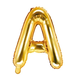 Folienballon Buchstabe A - 35 cm - Gold