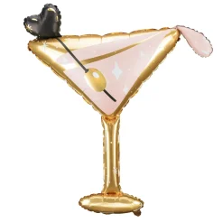 Folienballon Cocktail-Glas - 126 x 93 cm