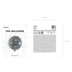 Folienballon Discokugel - 40 cm