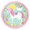 Folienballon Glitzer Einhorn, ca. 45 cm