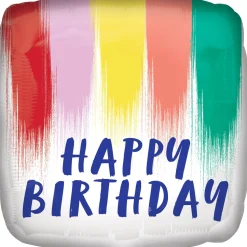 Folienballon Happy Birthday Bemalt