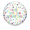 Folienballon Konfetti Alles Gute zum Geburtstag, ca. 45cm