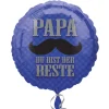 Folienballon Papa du bist der Beste, 45cm