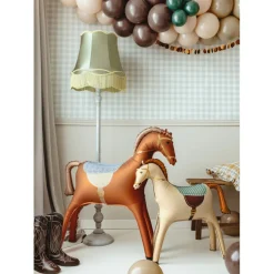 Folienballon Pferd stehend - 112 × 97 cm - Braun