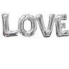 Folienballon Schriftzug LOVE, silber, 63x22 cm