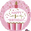 Folienballon 1st Birthday Cupcake Mädchen