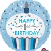 Folienballon 1st Birthday Cupcake Junge