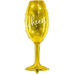 Folienballon Super Shape Sektglas Cheers XXL - ca. 80cm