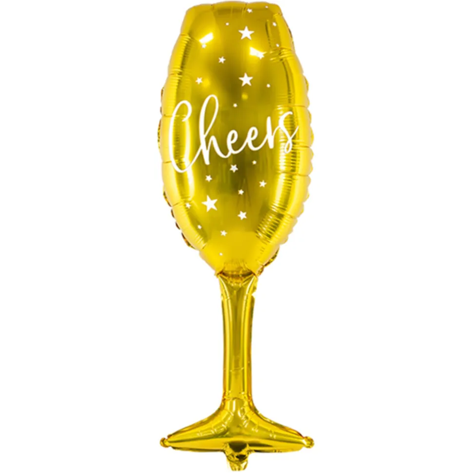 Folienballon Super Shape Sektglas Cheers XXL - ca. 80cm
