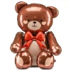 Folienballon Teddybär sitzend – 75 × 84 cm
