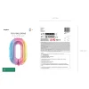 Folienballon Zahl 0 - 86 cm - Pastell Regenbogen
