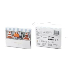 Geburtstagskerzen Baustelle – ca. 3 – 4,5 cm – Set mit 5 Stück