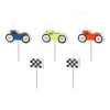 Geburtstagskerzen Rennautos – ca. 2 – 3 cm – Set mit 5 Stück