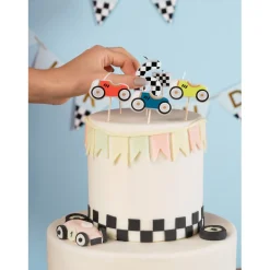 Geburtstagskerzen Rennautos – ca. 2 – 3 cm – Set mit 5 Stück