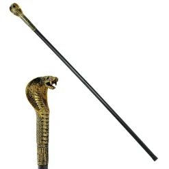 Gehstock / Spazierstock mit Kobrakopf, 110 cm