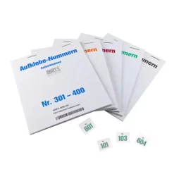Gewinn-Aufklebenummern für Tombola, selbstklebend, Nr 1-100