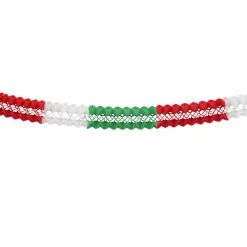 Girlande Großraum grün/weiß/rot Ø 16 cm, 10 m