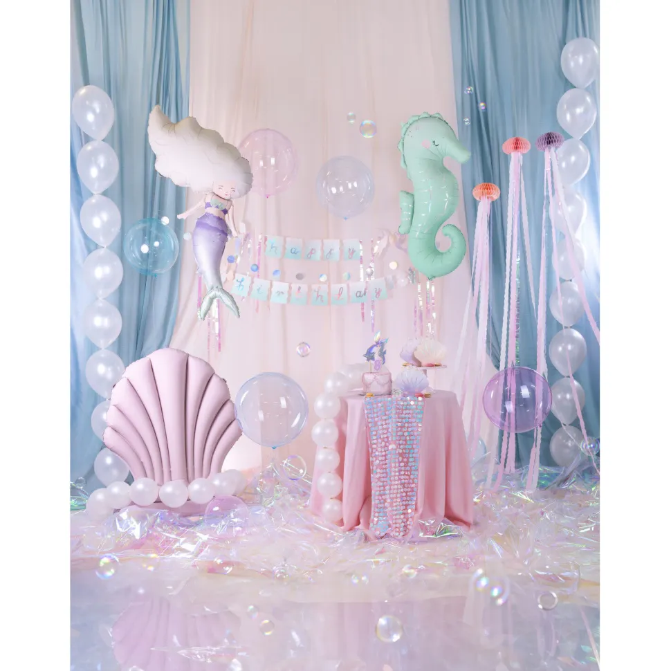 Girlande Happy Birthday / Geburtstag Meerjungfrau - 130 × 100 cm