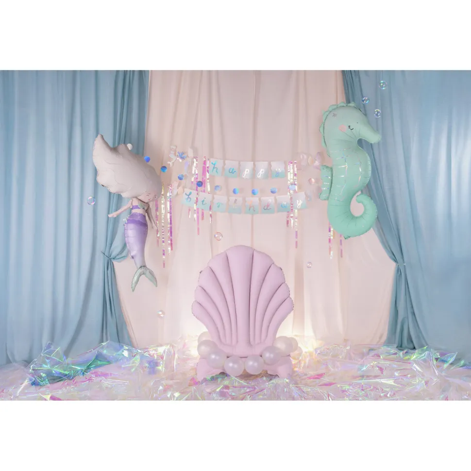 Girlande Happy Birthday / Geburtstag Meerjungfrau - 130 × 100 cm