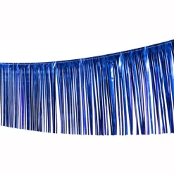 Girlande Lametta, 10 m, blau