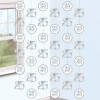 Girlande Silber Hochzeit, 2m, 6 Stück