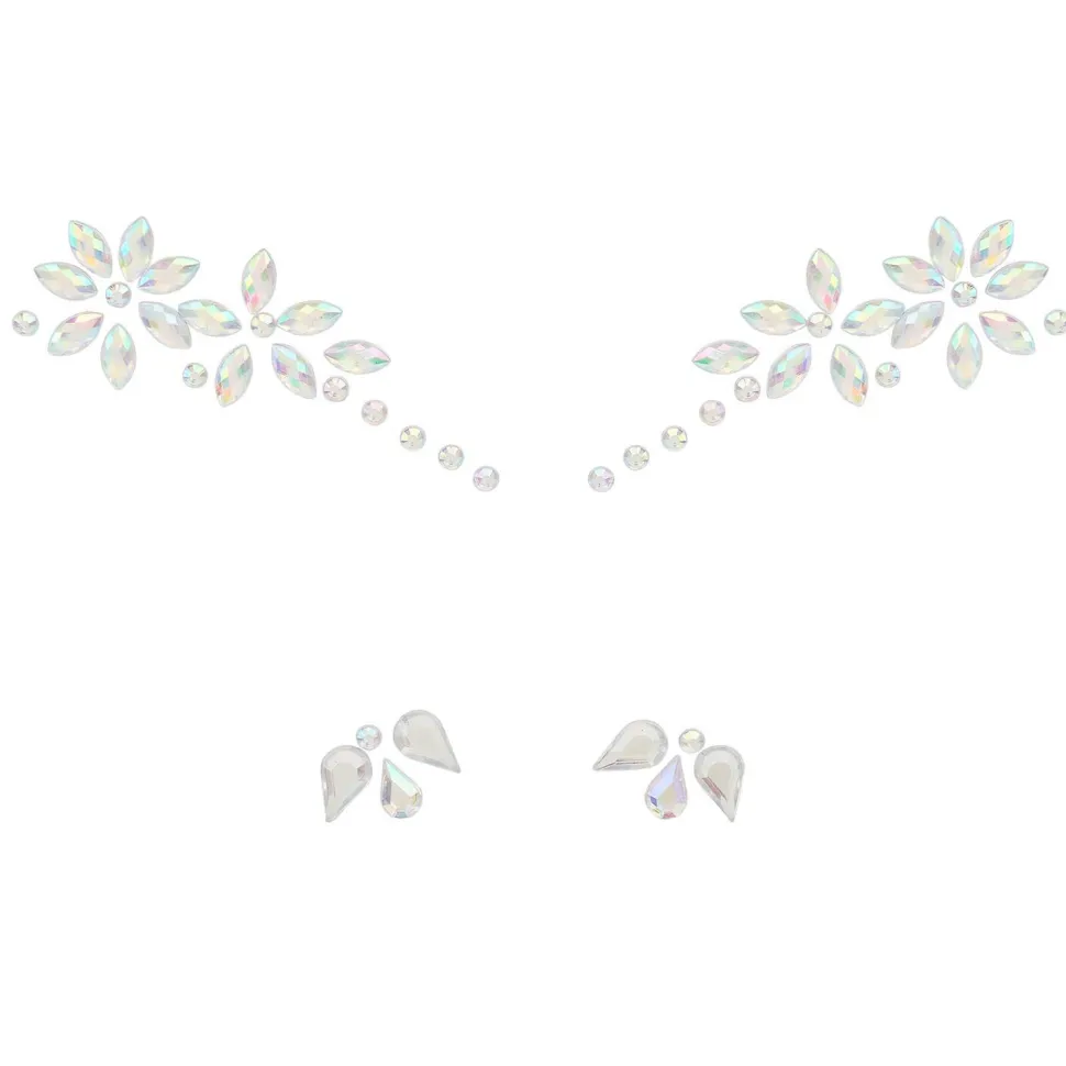 Glitzersteine fürs Gesicht, Blumen