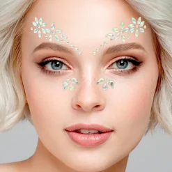 Glitzersteine fürs Gesicht, Blumen