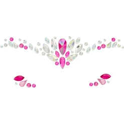 Glitzersteine fürs Gesicht, Charm, rosa