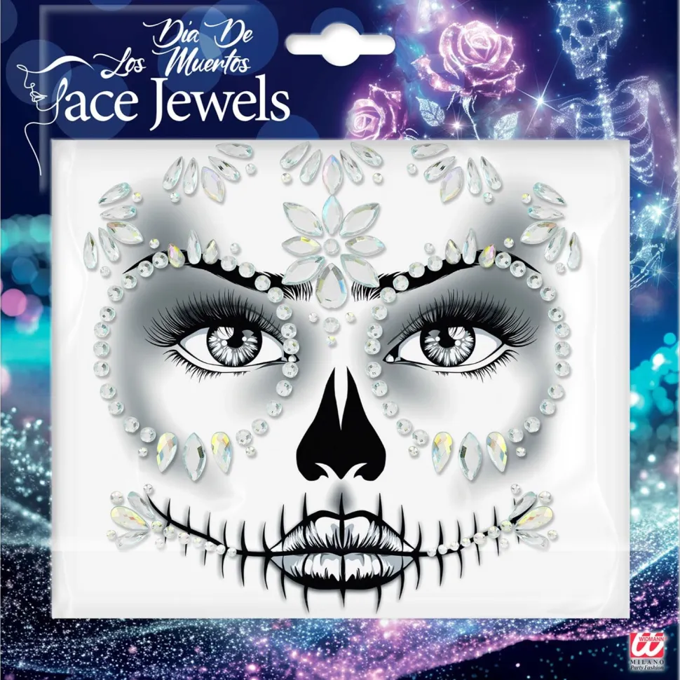 Glitzersteine fürs Gesicht, Tag der Toten, Diamanten