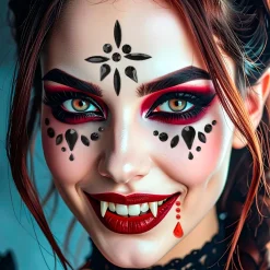 Glitzersteine fürs Gesicht, Vampirin
