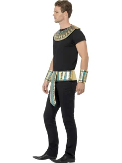 Ägyptisches Set, Gold, Mit Kragen, Armstulpen und Gürtel