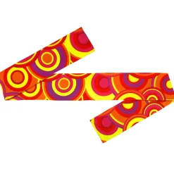 Haarband 70er-Hippie, Orange-Töne